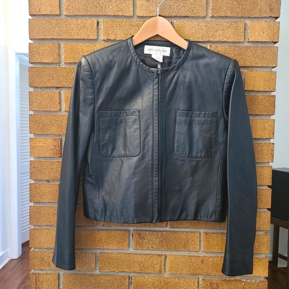 Jones New York 100% leather Jacket